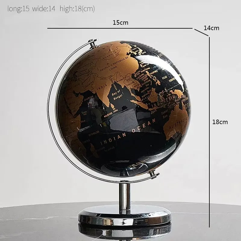 Premium Elegant 360° Rotating Globe Artwork