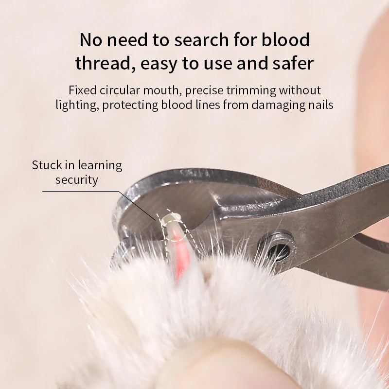 Professional Cat Nail Clippers Stainless Steel Trimmer