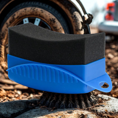 Ergonomic All-in-One Car Wheel Polishing & Waxing Sponge