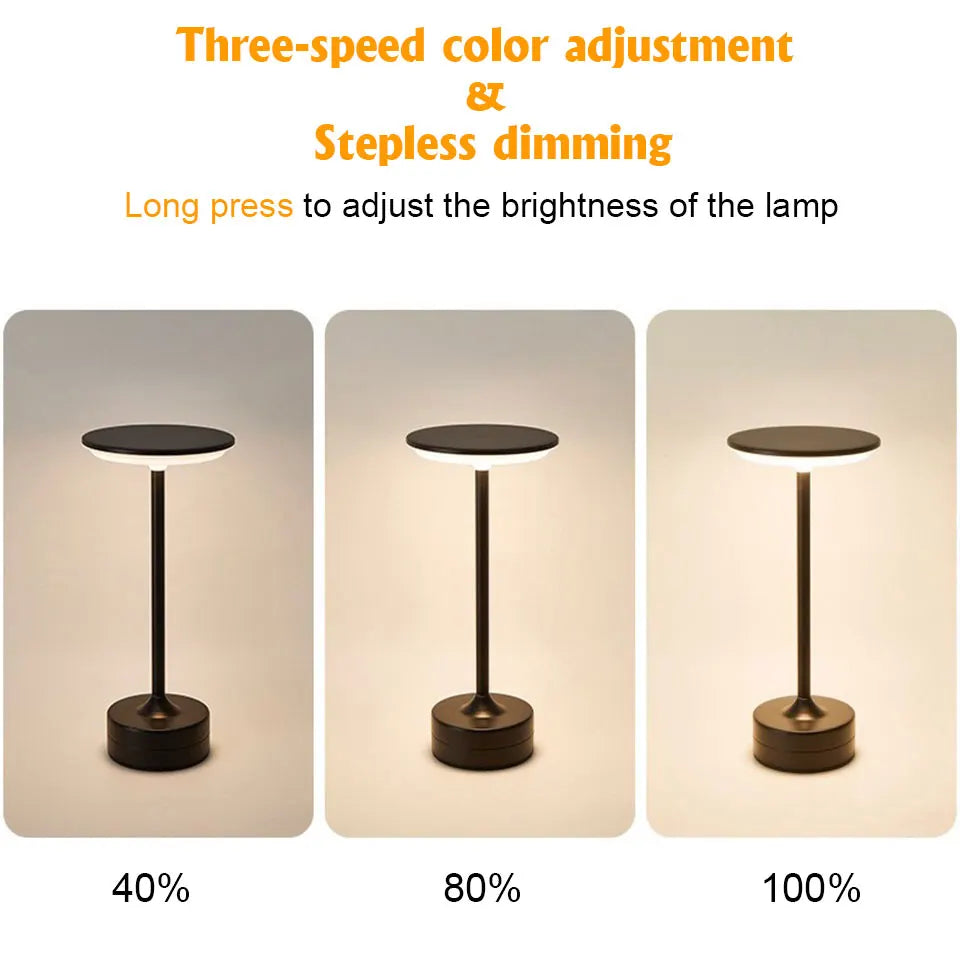 Touch Sensor LED Table Lamp USB Rechargeable