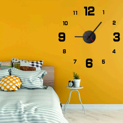 3D Frameless Wall Clock