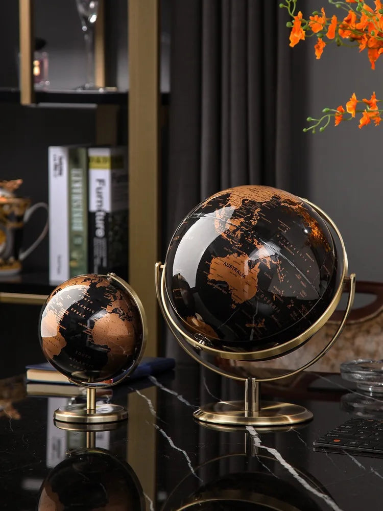 Premium Elegant 360° Rotating Globe Artwork