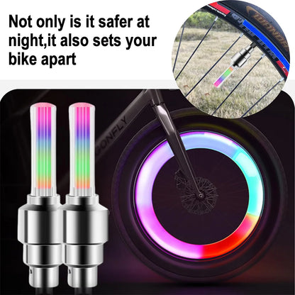 LED Bicycle Valve Light Motion Sensor Tire Light