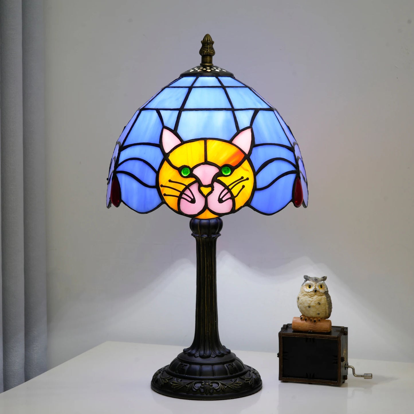 Cute Black Cat Table Lamp Bedroom Decor