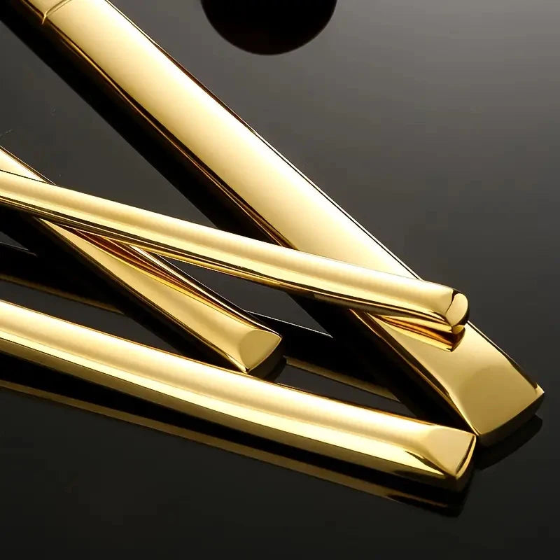 Stainless Steel Golden Cutlery Set - 30 Piece Set