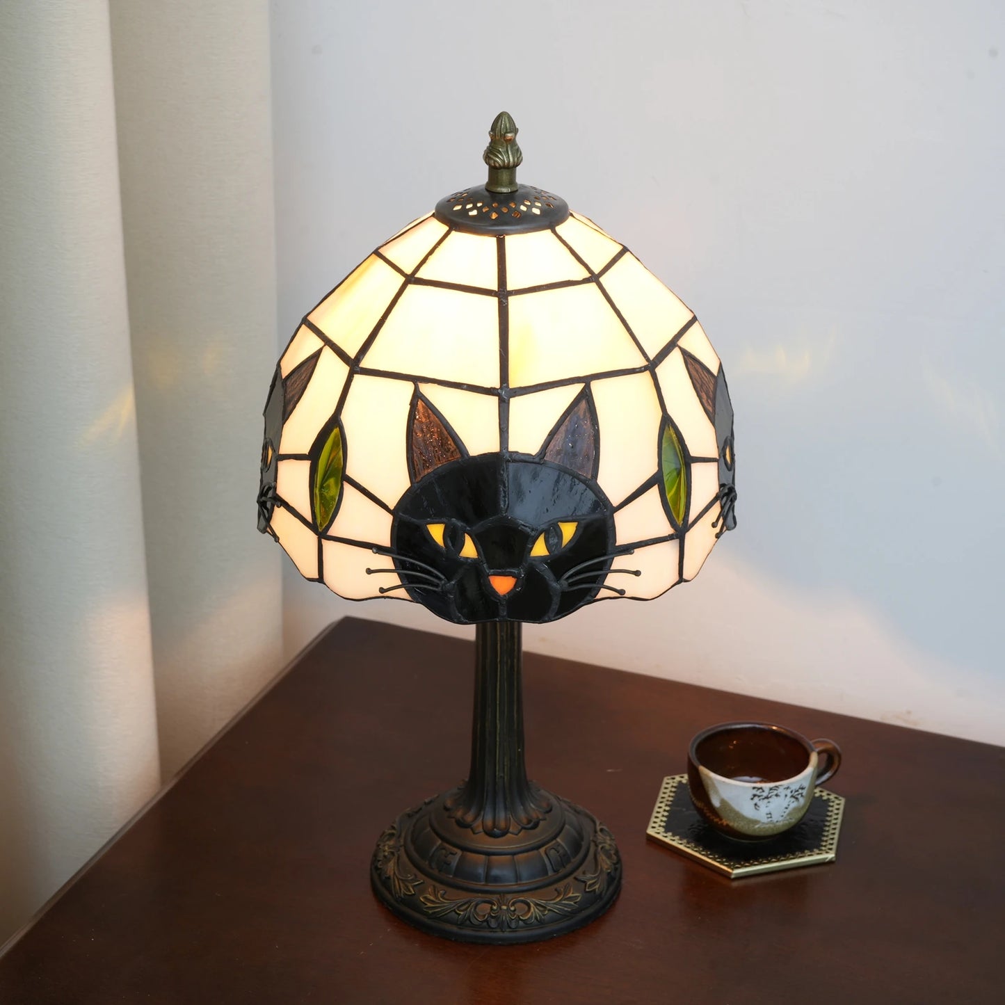Cute Black Cat Table Lamp Bedroom Decor