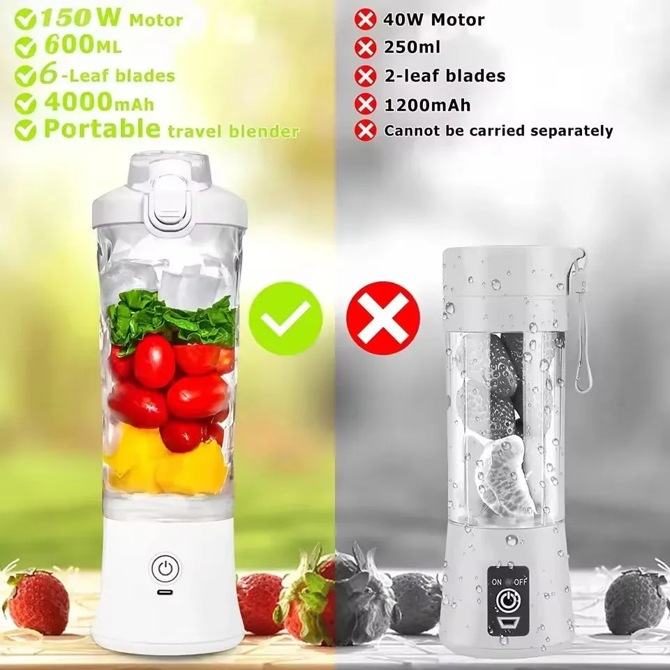 Portable Smoothie Blender With USB Rechargeable Battery