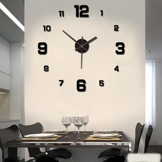 3D Frameless Wall Clock