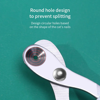 Professional Cat Nail Clippers Stainless Steel Trimmer