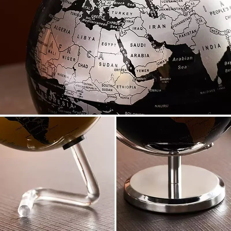 Premium Elegant 360° Rotating Globe Artwork