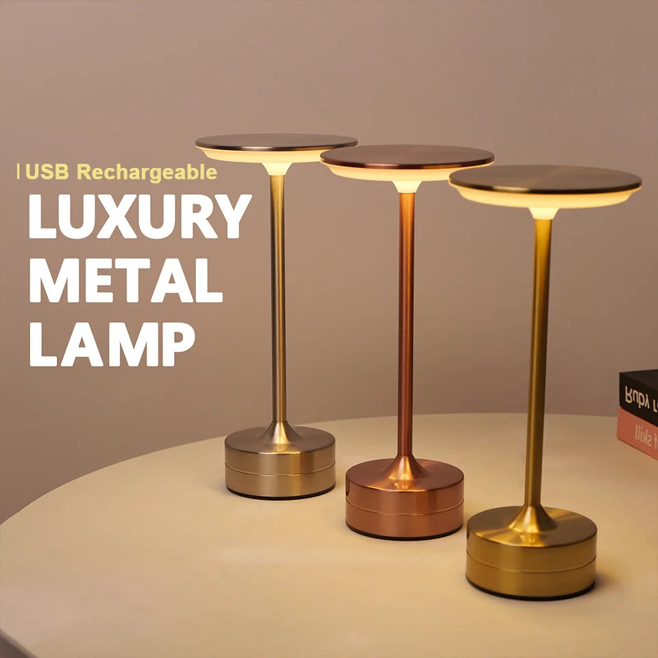 Touch Sensor LED Table Lamp USB Rechargeable