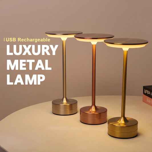 Touch Sensor LED Table Lamp USB Rechargeable