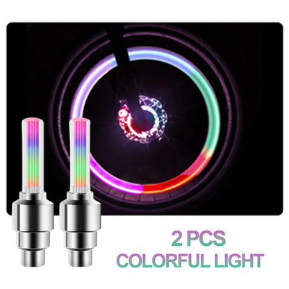 LED Bicycle Valve Light Motion Sensor Tire Light