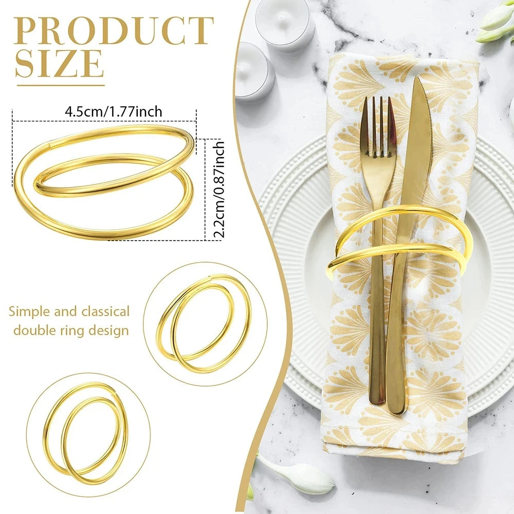Premium Gold Napkin Ring for Stylish & Timeless Dining Accent