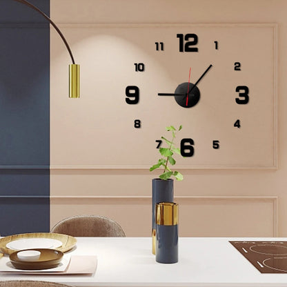 3D Frameless Wall Clock
