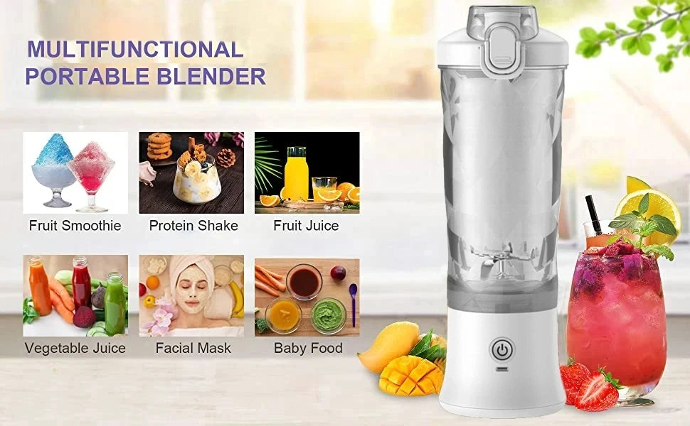 Portable Smoothie Blender With USB Rechargeable Battery