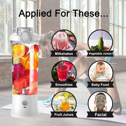 Portable Smoothie Blender With USB Rechargeable Battery